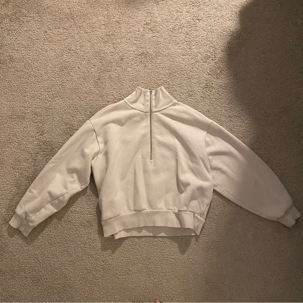 Everlane - the oversized fleece half zip